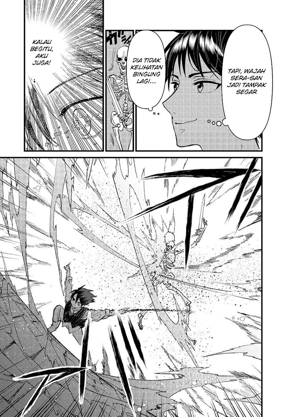 Ore, Yuusha janai desu kara. – VR Sekai no Chouten ni Kunrin Seshi Otoko. Tenseishi, Level 1 no Mushoku kara Restart suru Chapter 16 Bahasa Indonesia