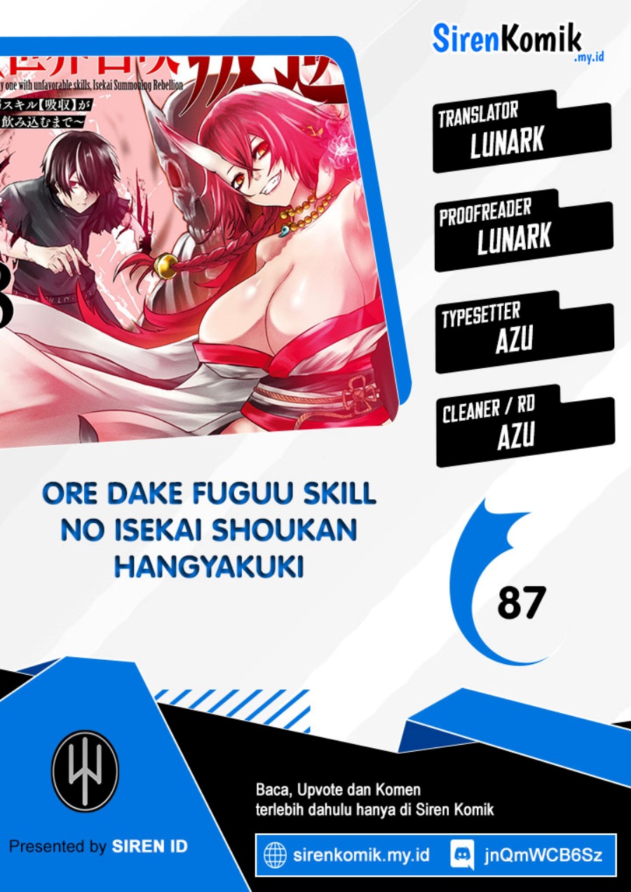Ore dake Fuguu Skill no Isekai Shoukan Hangyakuki Chapter 87 Bahasa Indonesia