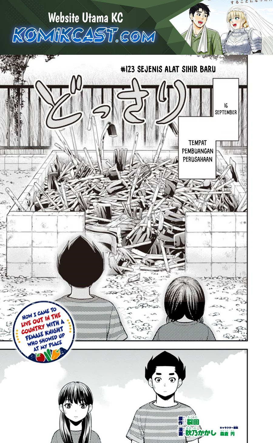 Orenchi ni Kita Onna Kishi to: Inakagurashi suru Koto ni Natta Ken Chapter 123 Bahasa Indonesia