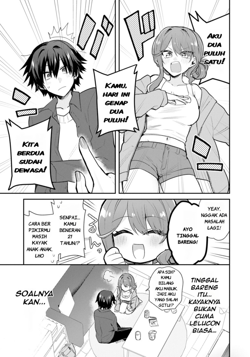 Osake to Senpai Kanojo to no Amaama Doukyo Lovecome wa Nijuusai ni Natte kara chapter 1