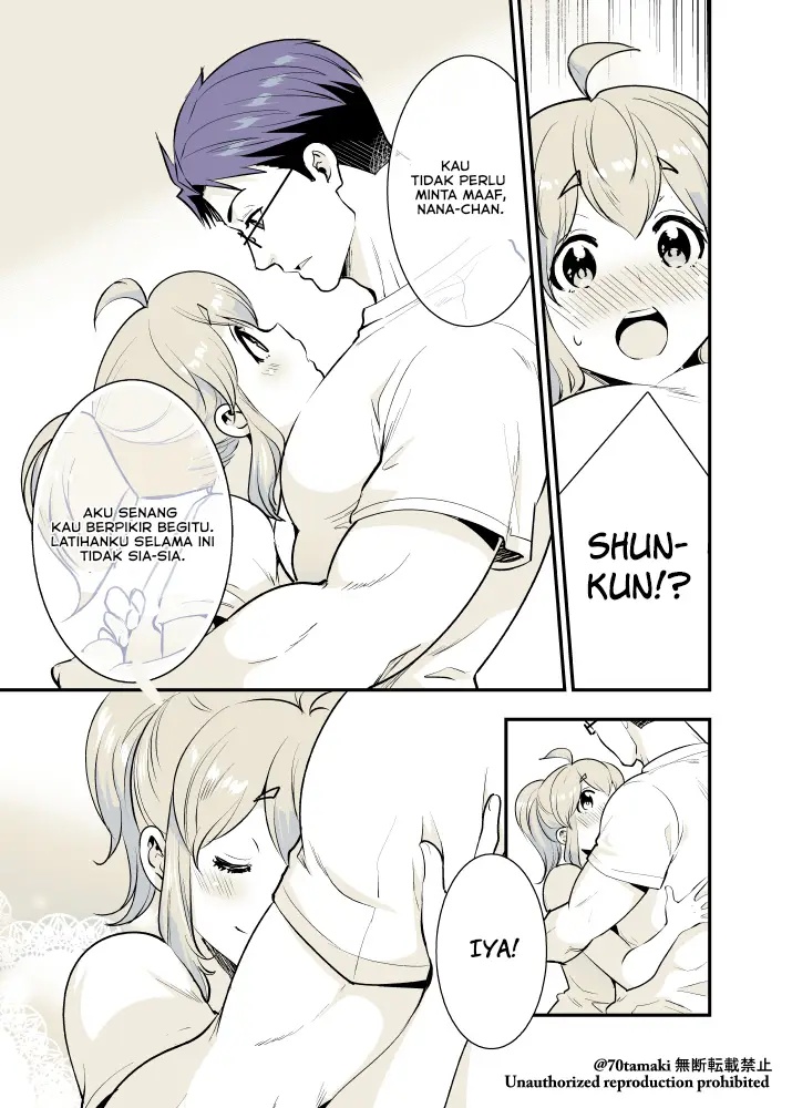 Osananajimi ga Hisabisa ni Saikai Shitara Otagai Kyonyuu ni Natteta chapter 19