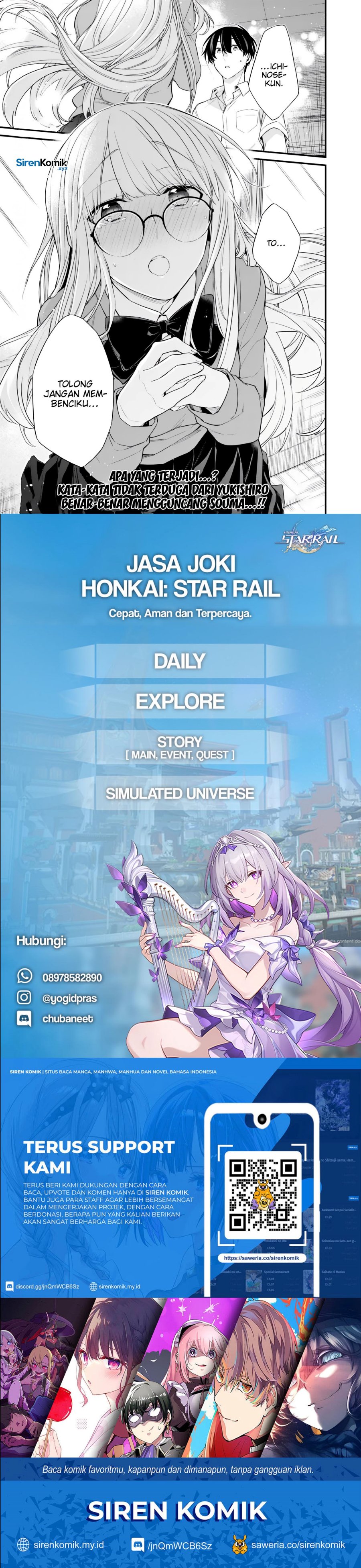 Osananajimi Kanojo no Morahara ga Hidoin de Zetsuen Sengen shite Yatta Chapter 41 Bahasa Indonesia