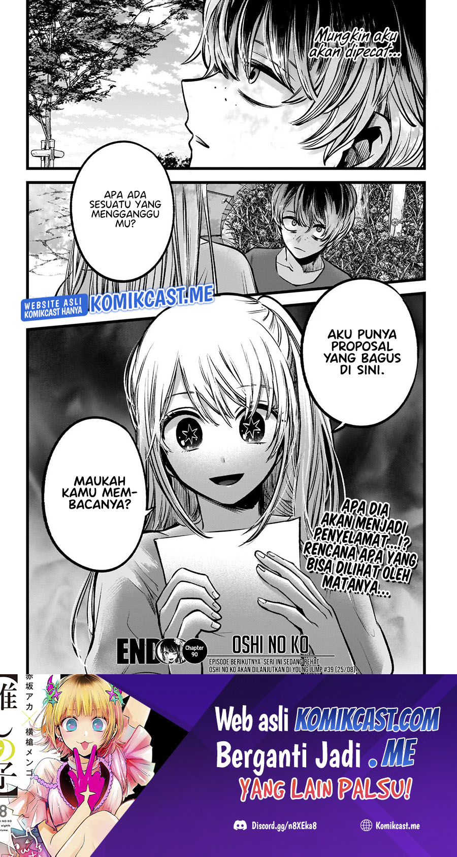 Oshi no Ko Chapter 90 Bahasa Indonesia