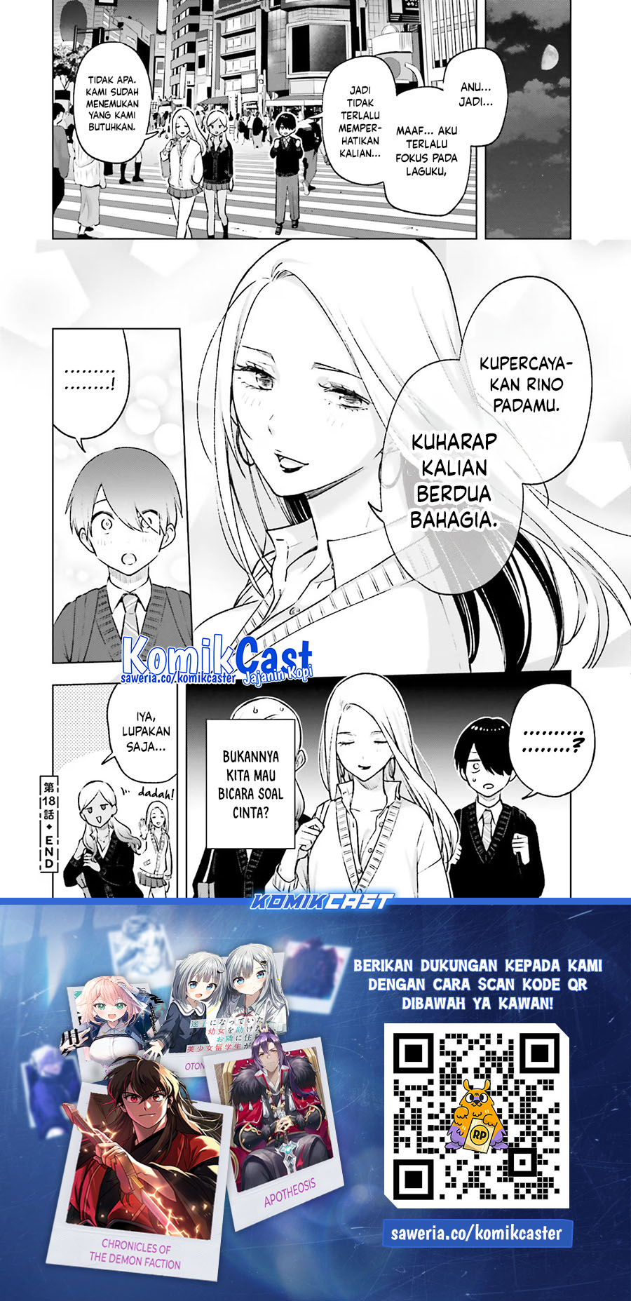 Otaku ni Otaku na Gal-Gurashi Chapter 18 Bahasa Indonesia