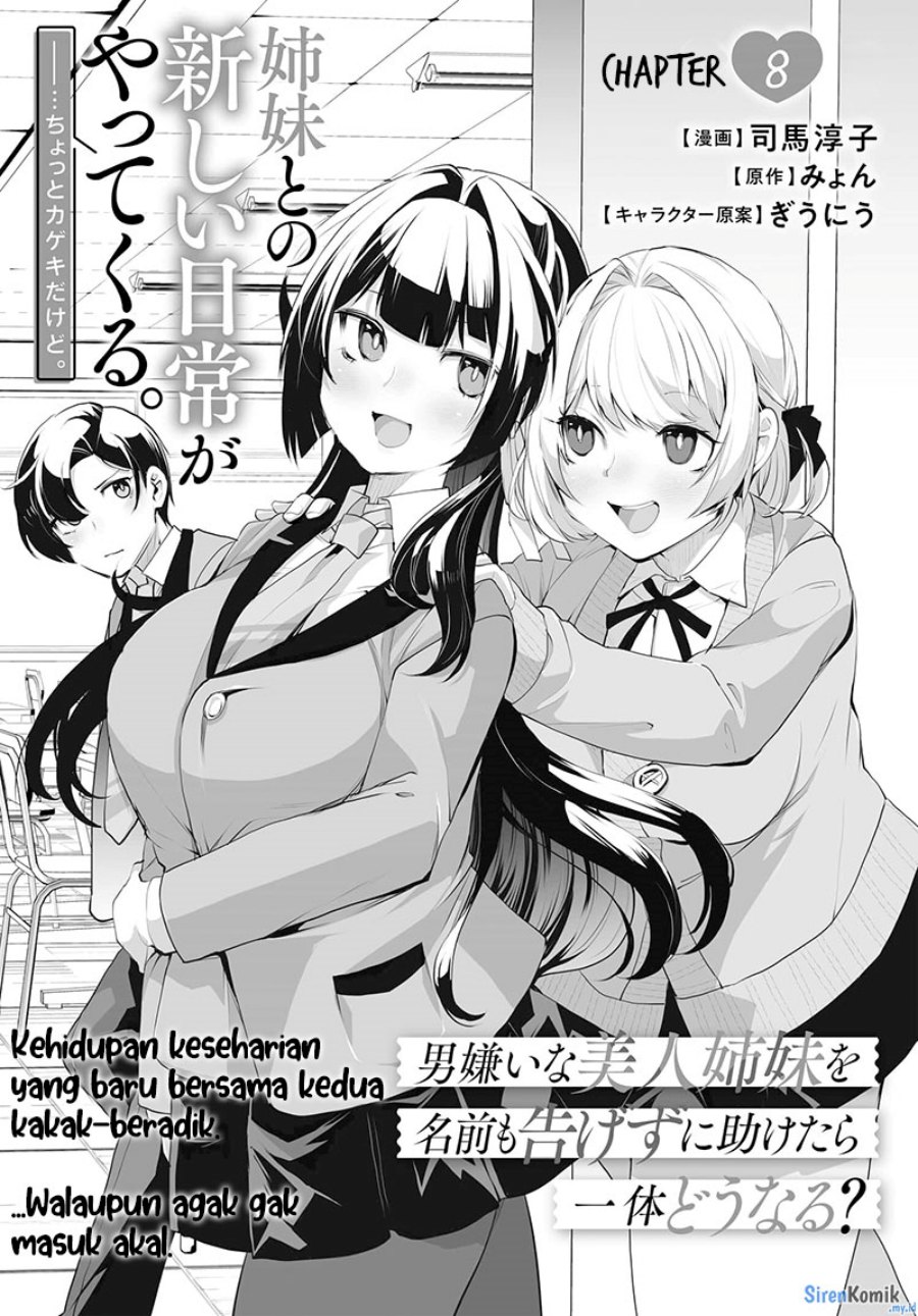 Otoko Girai na Bijin Shimai wo Namae mo Tsugezu ni Tasuketara Ittai Dounaru? Chapter 08 Bahasa Indonesia