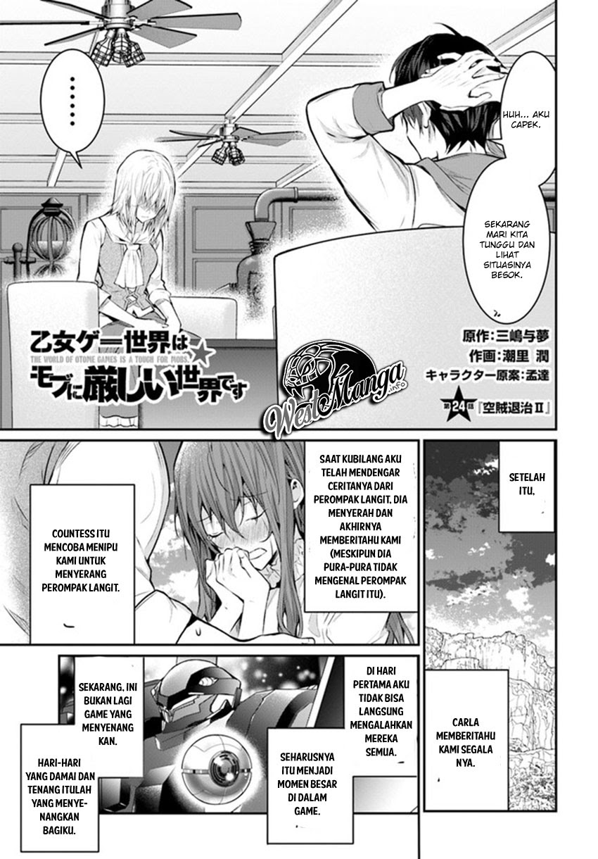 Otome Game Sekai wa Mob ni Kibishii Sekai Desu chapter 24