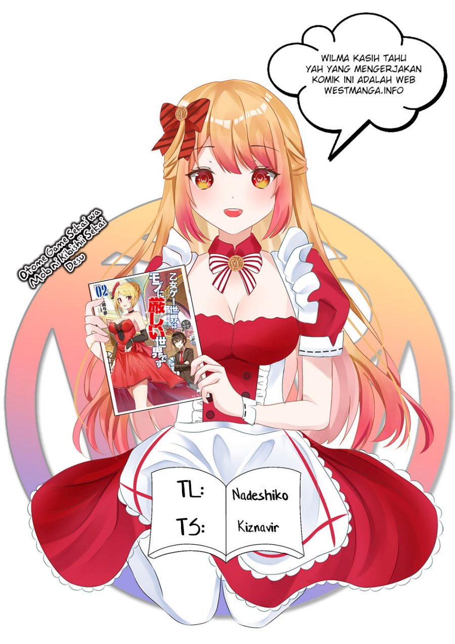 Otome Game Sekai wa Mob ni Kibishii Sekai Desu Chapter 58 Bahasa Indonesia