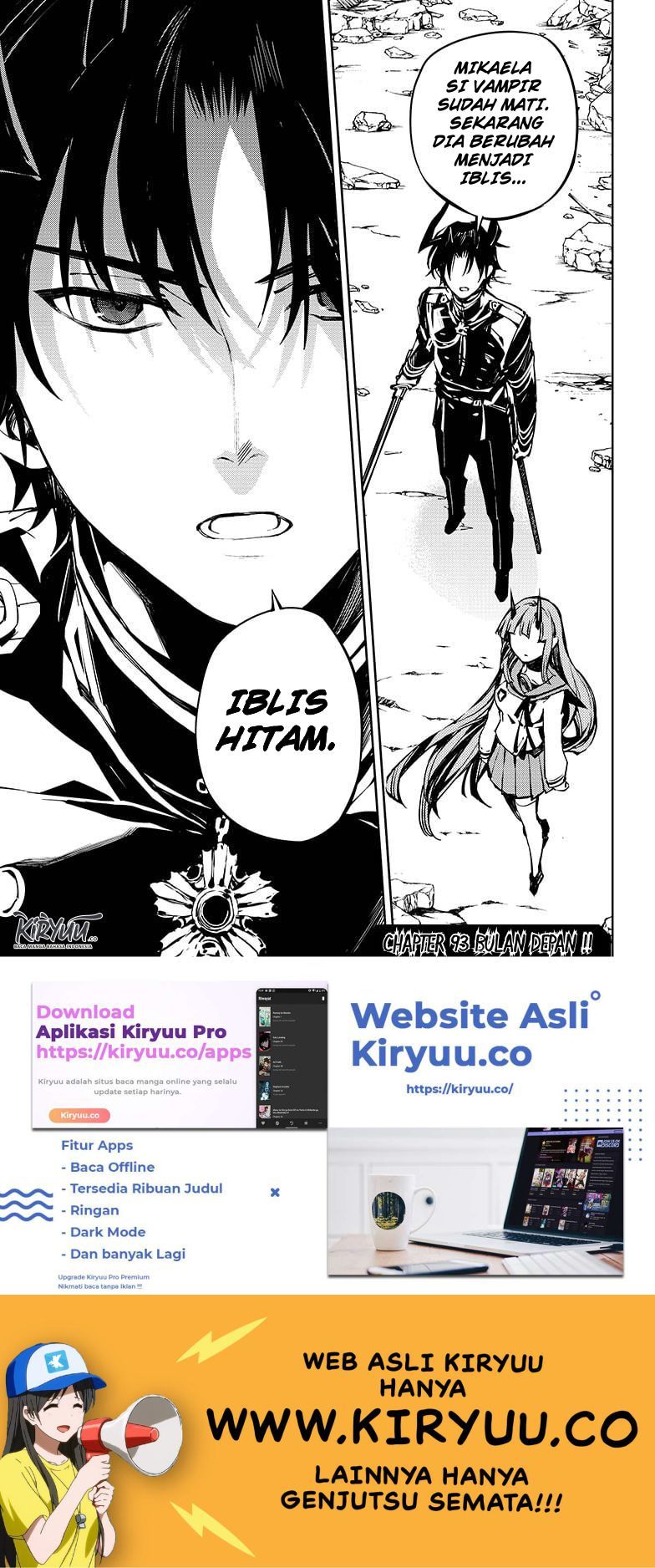 Owari no Seraph Chapter 92 Bahasa Indonesia