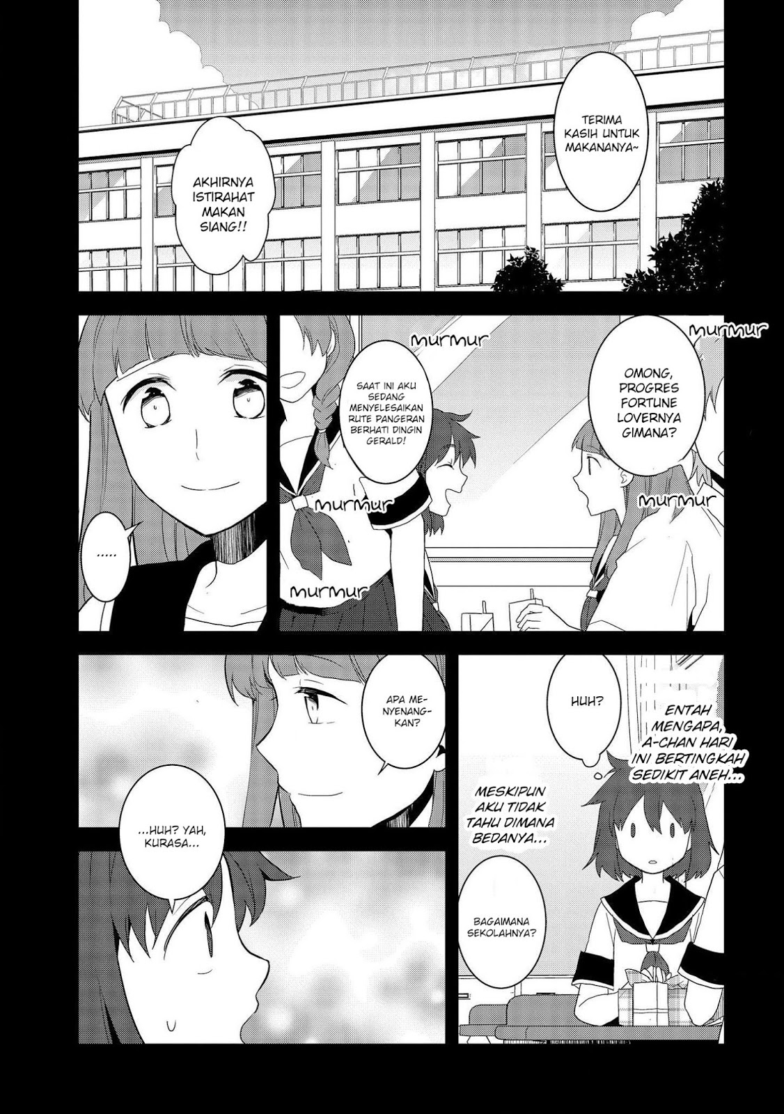 Otome Game no Hametsu Flag shika nai Akuyaku Reijou ni Tensei shite shimatta Chapter 19 Bahasa Indonesia