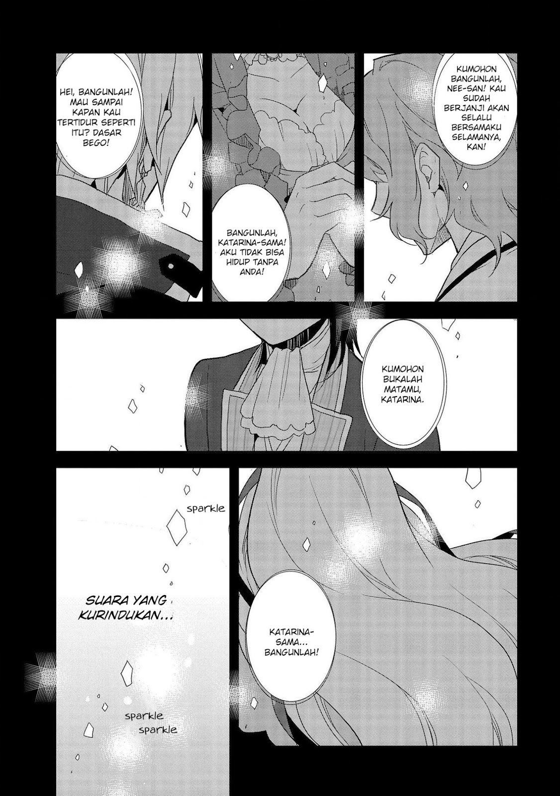 Otome Game no Hametsu Flag shika nai Akuyaku Reijou ni Tensei shite shimatta Chapter 19 Bahasa Indonesia