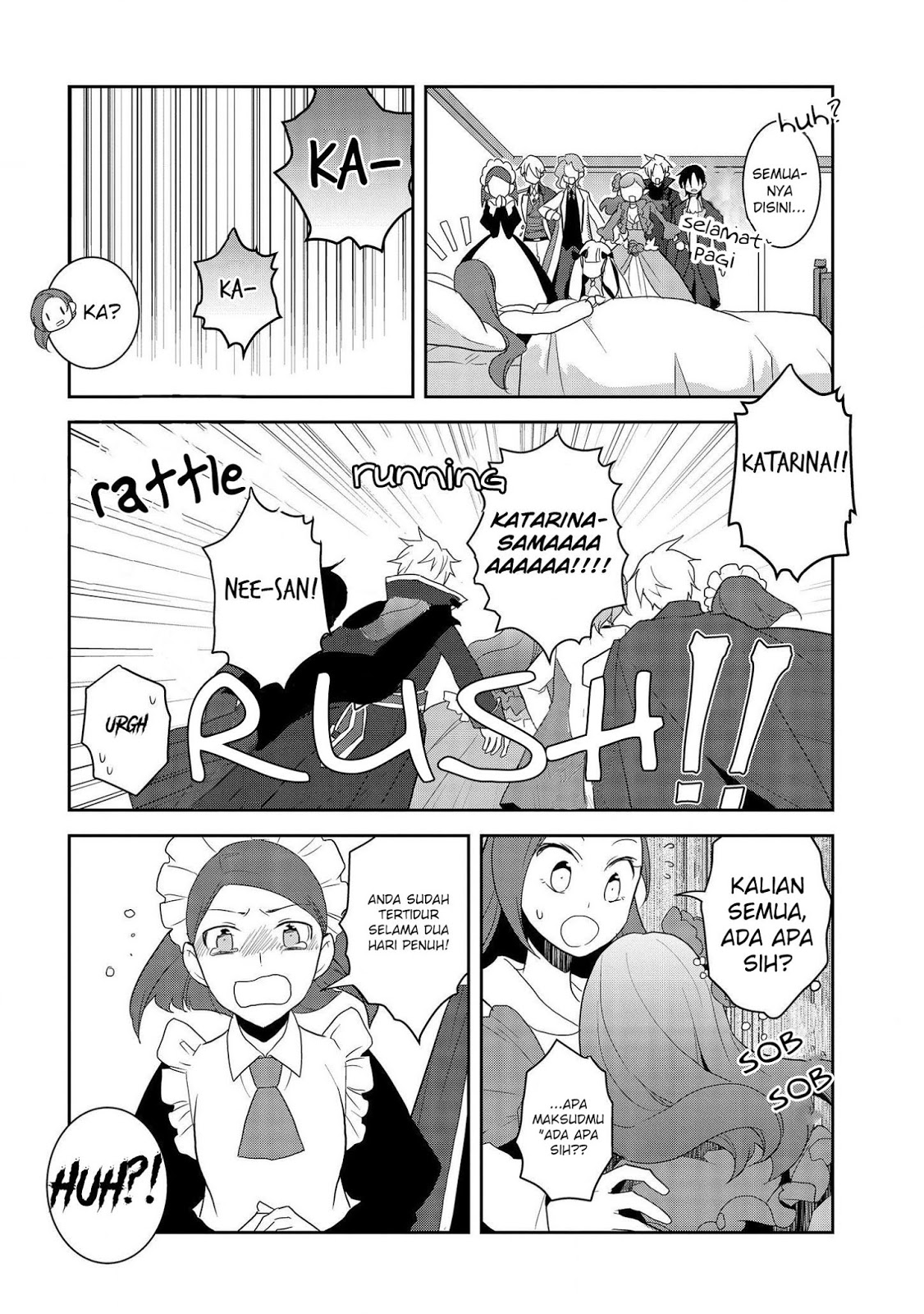 Otome Game no Hametsu Flag shika nai Akuyaku Reijou ni Tensei shite shimatta Chapter 19 Bahasa Indonesia