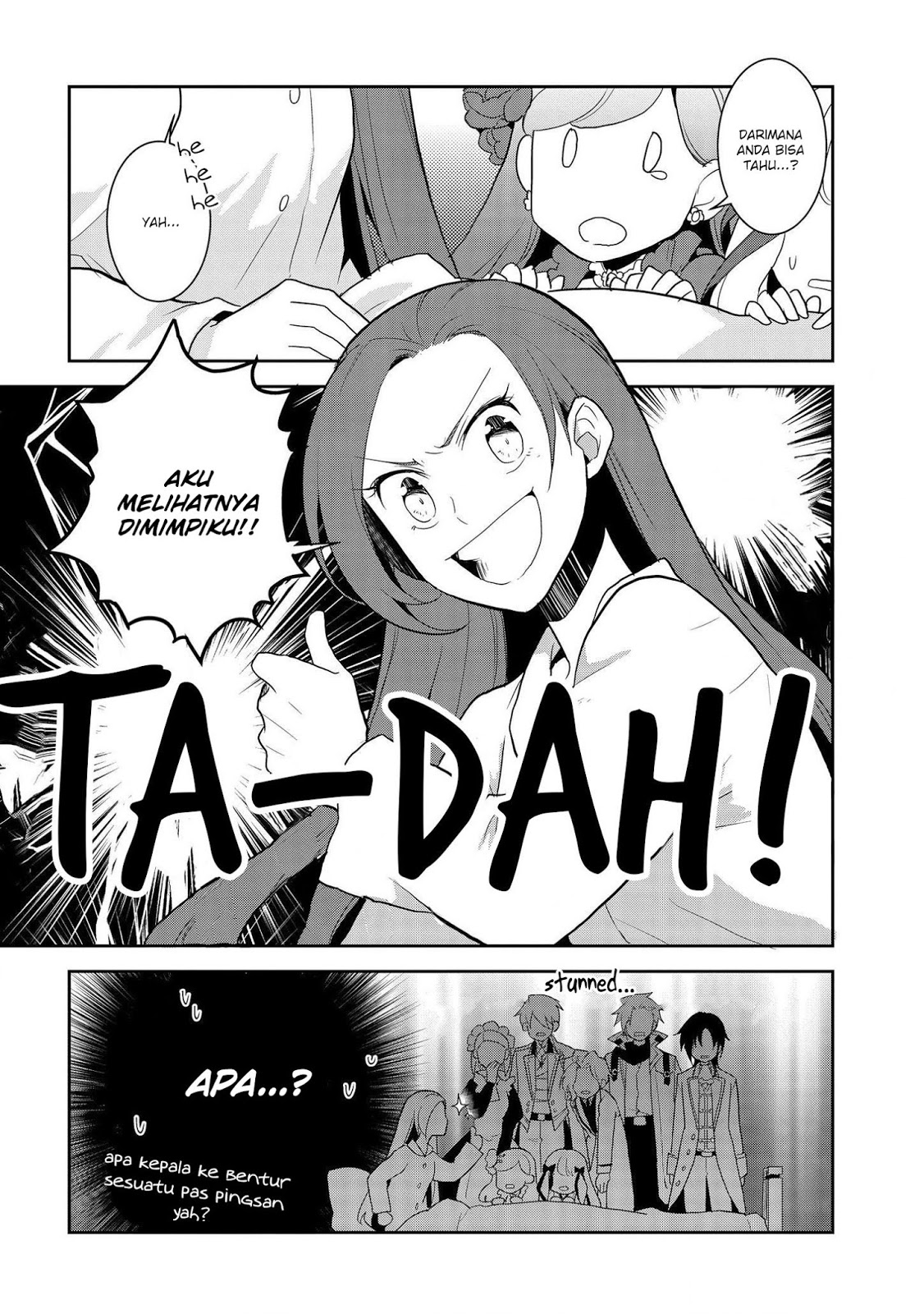 Otome Game no Hametsu Flag shika nai Akuyaku Reijou ni Tensei shite shimatta Chapter 19 Bahasa Indonesia
