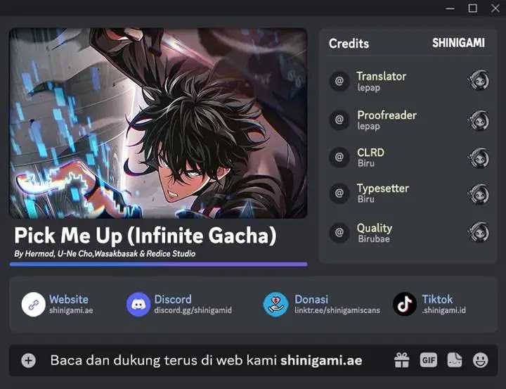Pick Me Up, Infinite Gacha chapter 149