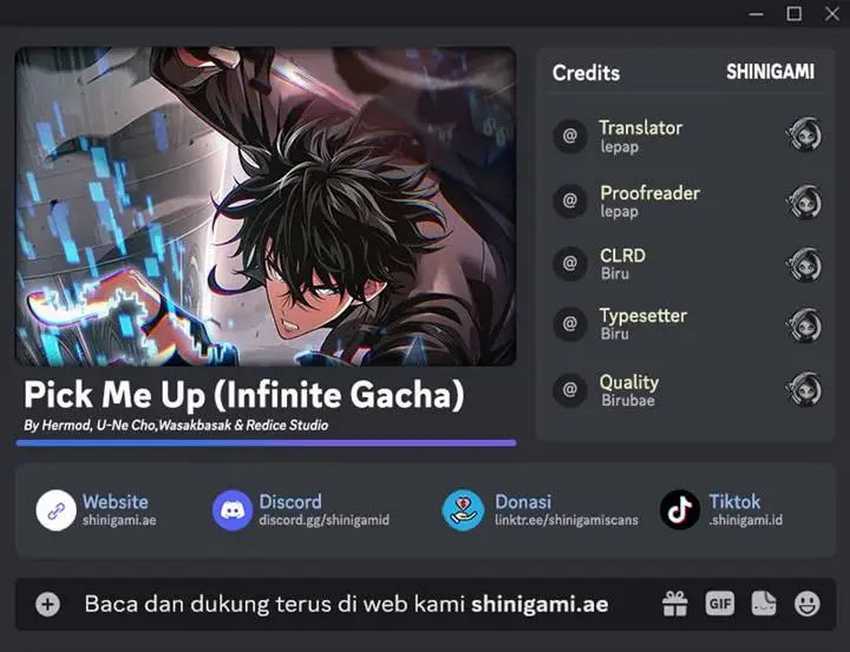 Pick Me Up, Infinite Gacha chapter 150