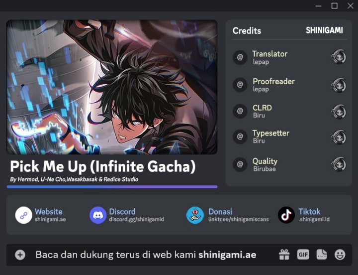 Pick Me Up, Infinite Gacha chapter 165