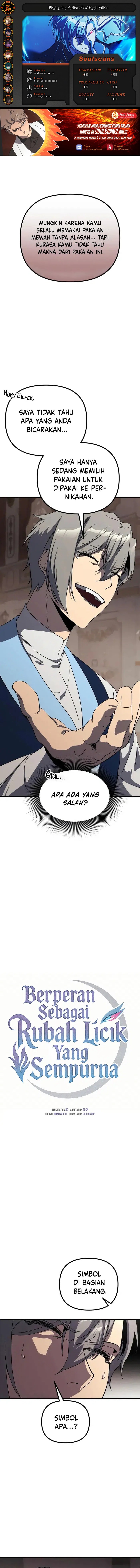 Playing The Perfect Fox-Eyed Villain Chapter 34 Bahasa Indonesia