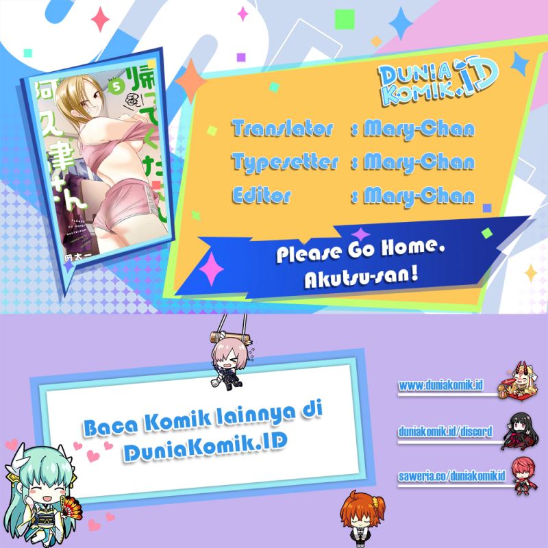 Please Go Home, Akutsu-san! Chapter 125 Bahasa Indonesia