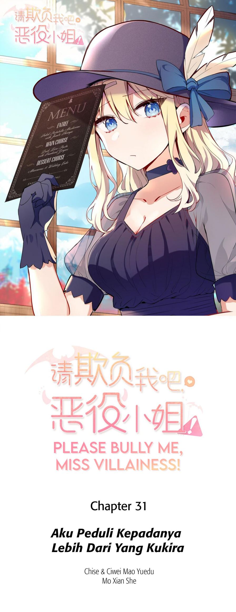 Please Bully Me, Miss Villainess! Chapter 31 Bahasa Indonesia