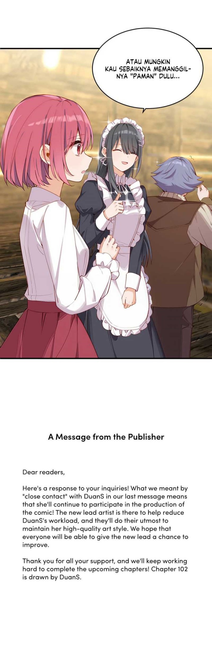 Please Bully Me, Miss Villainess! Chapter 101 Bahasa Indonesia