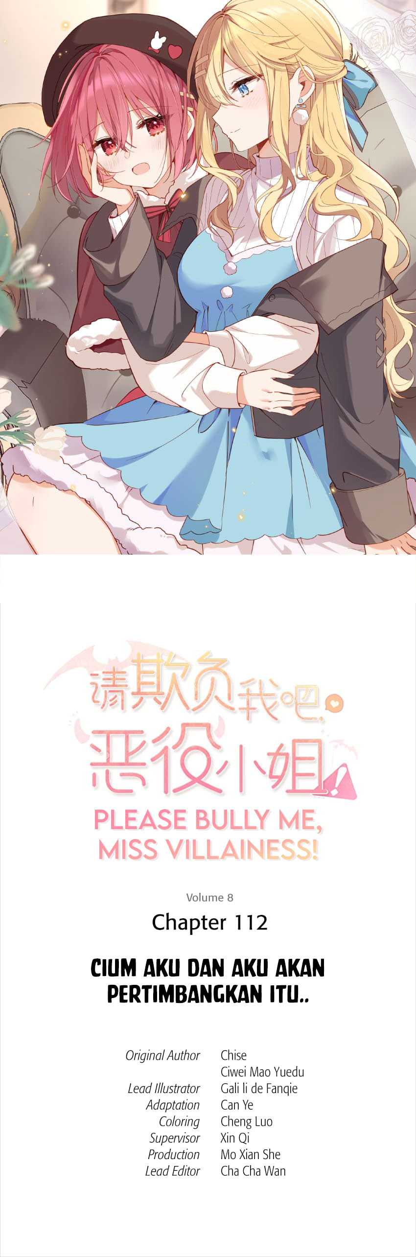 Please Bully Me, Miss Villainess! Chapter 112 Bahasa Indonesia