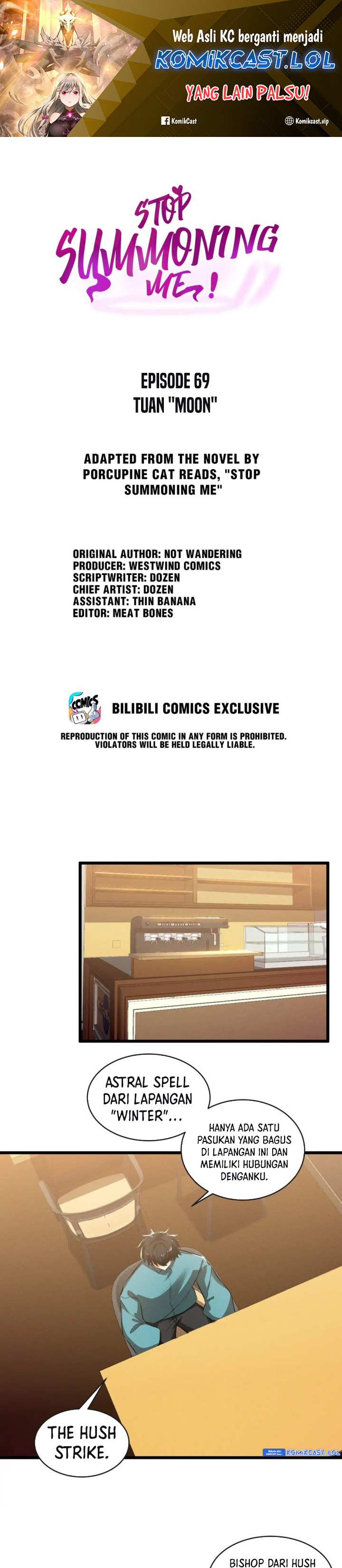 Please Stop Summoning Me! Chapter 69 Bahasa Indonesia