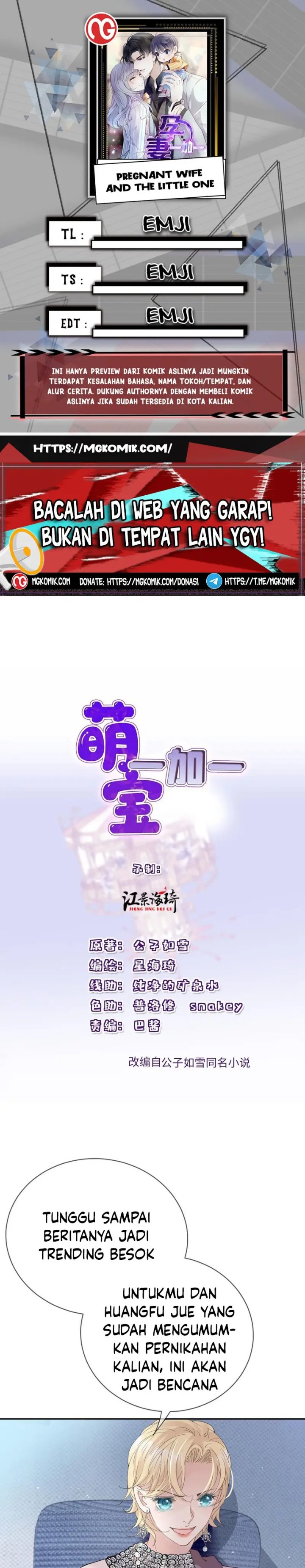 Pregnant Wife, One Plus One Chapter 233 Bahasa Indonesia