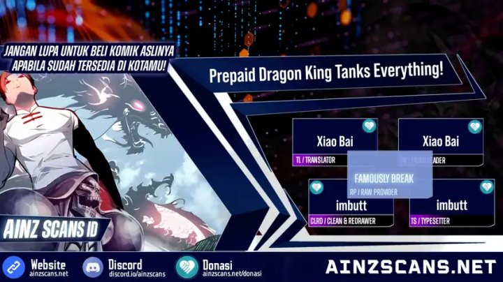 Prepaid Dragon King Tanks Everything! Chapter 24 Bahasa Indonesia