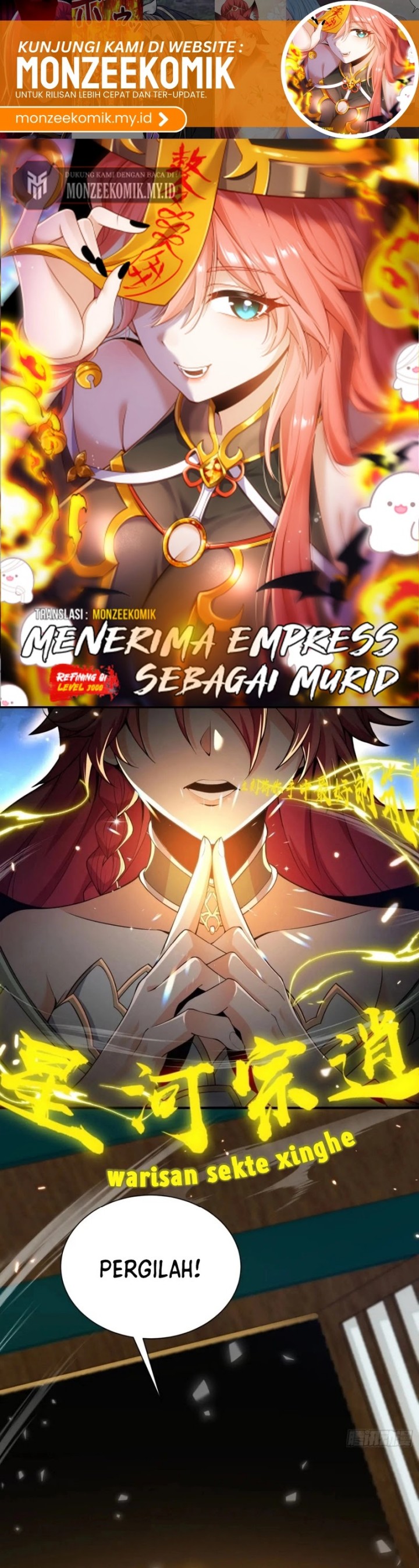 Qi Refining Level 3000 Accept the Empress as your disciple Chapter 11 Bahasa Indonesia