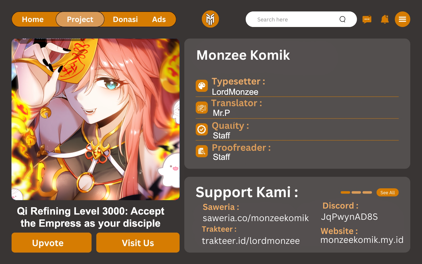 Qi Refining Level 3000 Accept the Empress as your disciple chapter 12