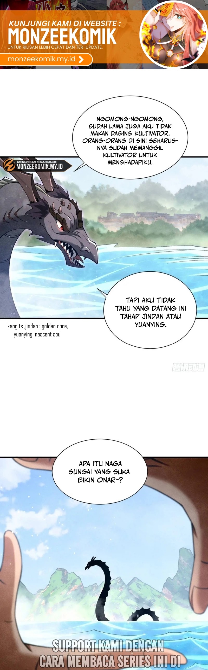 Qi Refining Level 3000 Accept the Empress as your disciple Chapter 15 Bahasa Indonesia