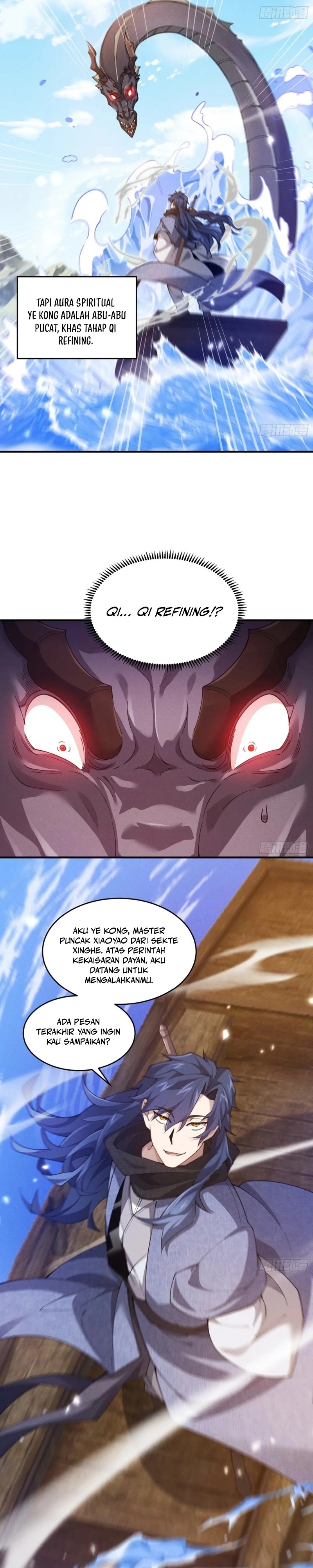 Qi Refining Level 3000 Accept the Empress as your disciple Chapter 15 Bahasa Indonesia