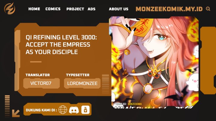 Qi Refining Level 3000 Accept the Empress as your disciple Chapter 17 Bahasa Indonesia
