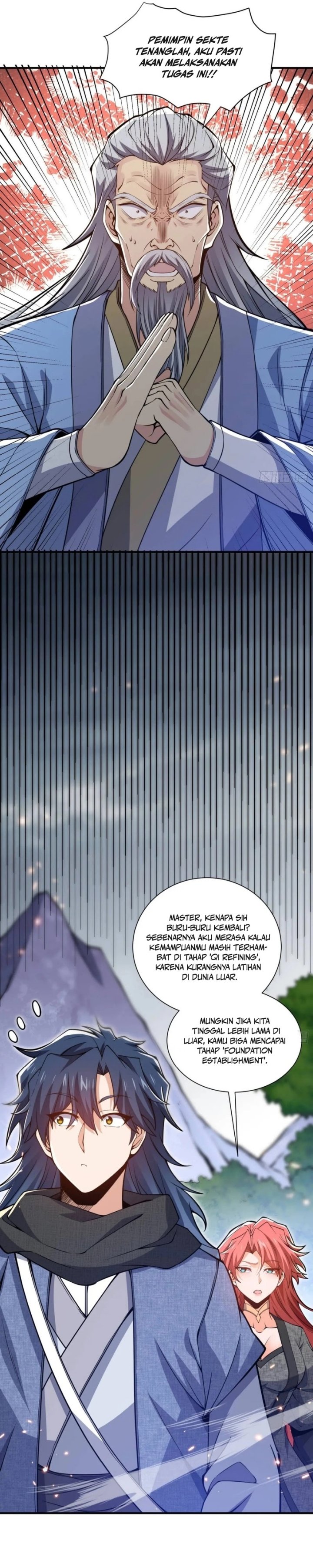 Qi Refining Level 3000 Accept the Empress as your disciple Chapter 17 Bahasa Indonesia