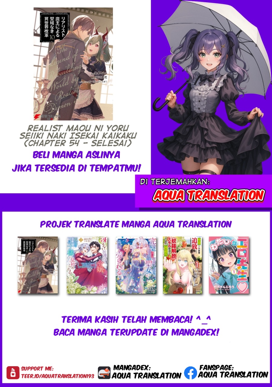 Realist Maou Niyoru Seiiki Naki Isekai Kaikaku chapter 54