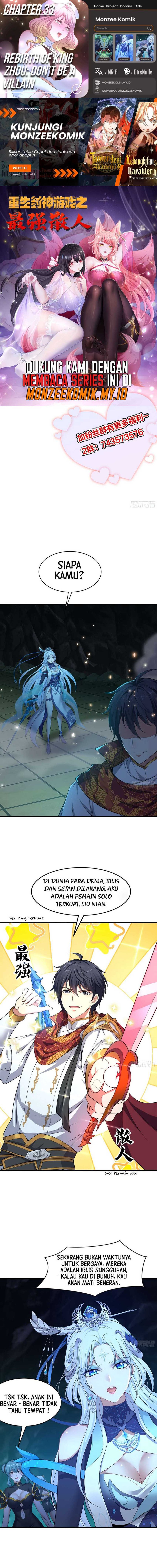 Rebirth of King Zhou: Don’t Be a Villain Chapter 33 Bahasa Indonesia