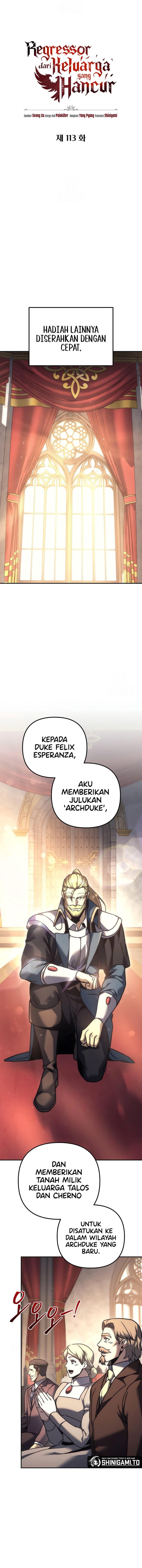 Regressor of the Fallen Family Chapter 113 Bahasa Indonesia