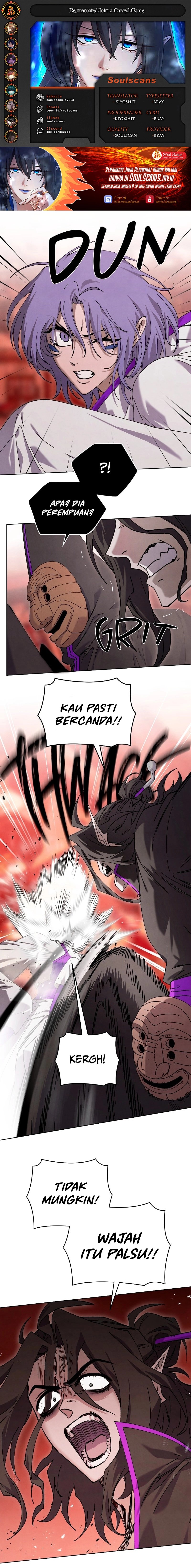 Reincarnated In a Cursed Game Chapter 33 Bahasa Indonesia