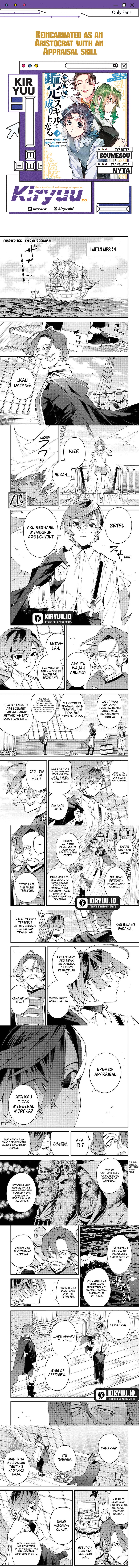 Reincarnated as an Aristocrat with an Appraisal Skill Chapter 166 Bahasa Indonesia