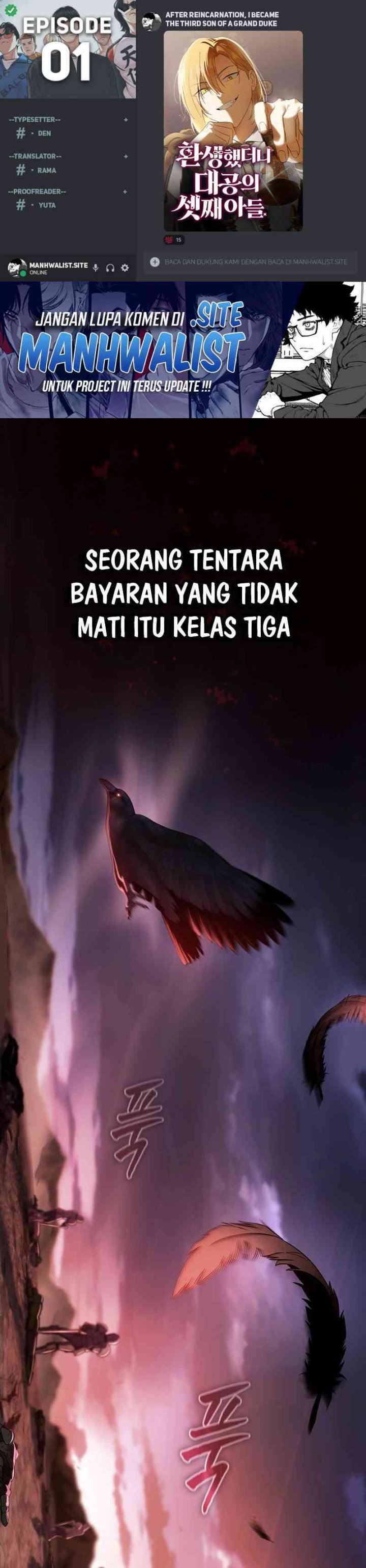 Reincarnated as the Archduke’s Son (A Mercenary’s Rebirth Among Nobles) chapter 1