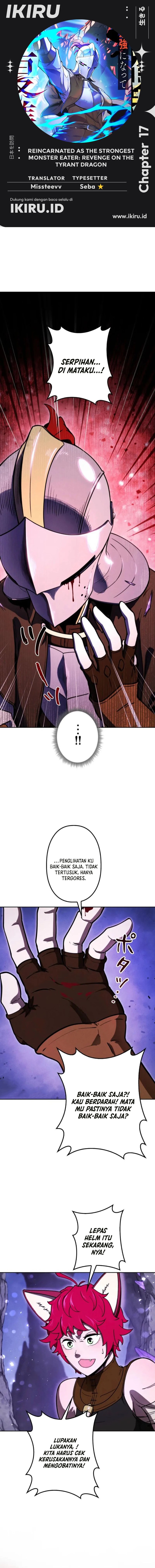 Reincarnated as the Strongest Monster Eater: Revenge on the Tyrant Dragon Chapter 17 Bahasa Indonesia