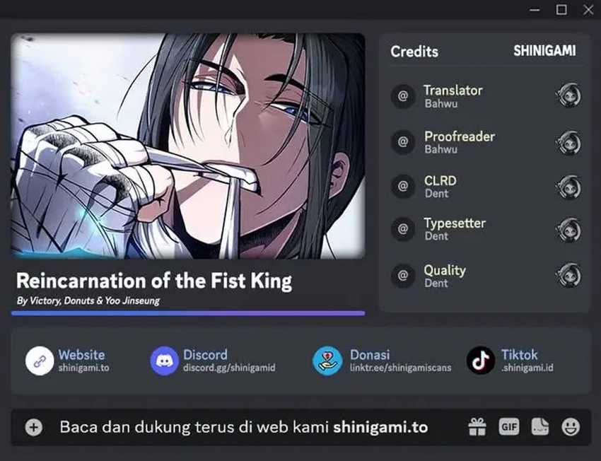 Reincarnation Of The Fist King chapter 1