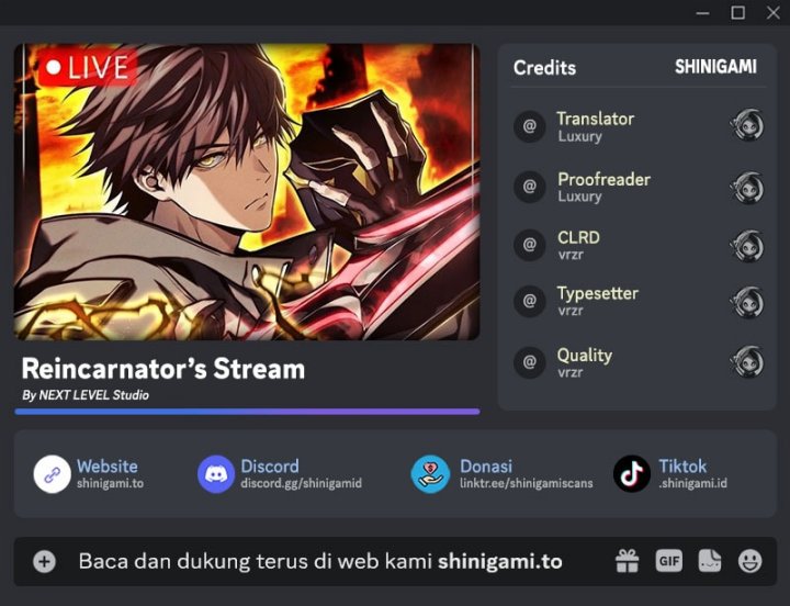 Reincarnator’s Stream Chapter 07 Bahasa Indonesia