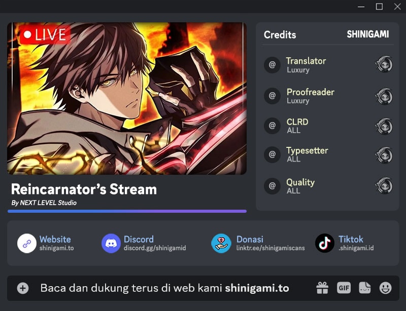 Reincarnator’s Stream Chapter 21 Bahasa Indonesia