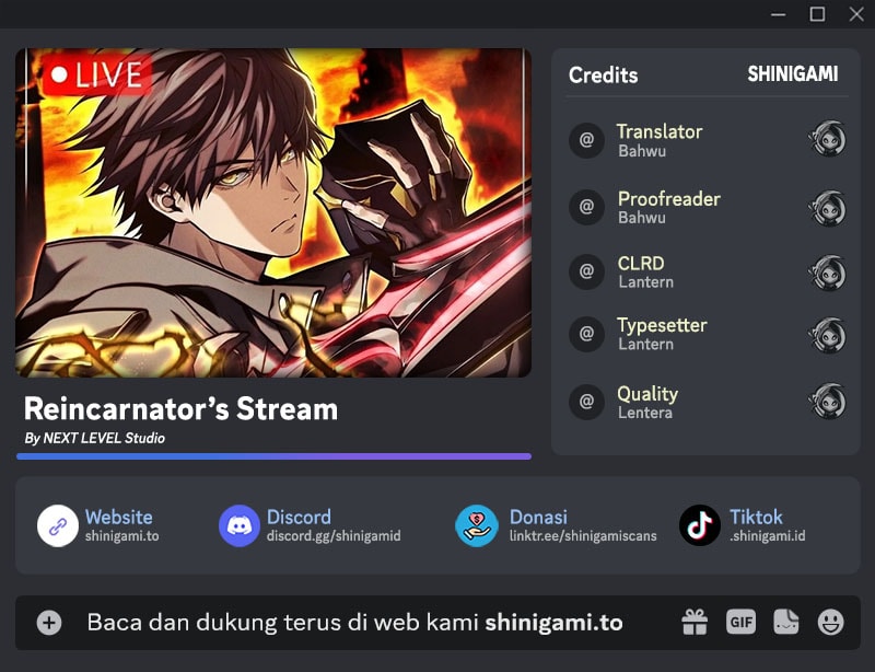 Reincarnator’s Stream Chapter 24 Bahasa Indonesia