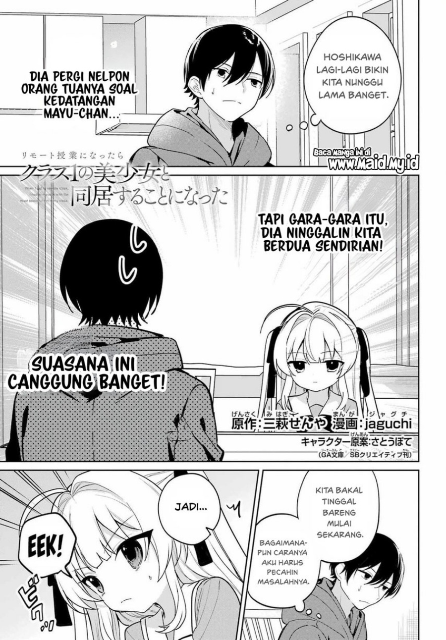 Remote Jugyou ni Nattara Class 1 no Bishoujo to Doukyo Suru Koto ni Natta chapter 15