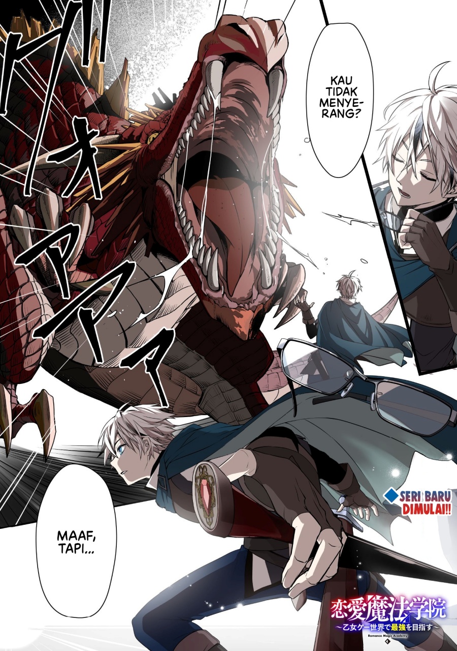 Ren’ai Mahou Gakuin ~Otomege Sekai de Saikyou wo Mezasu~ Chapter 01 Bahasa Indonesia