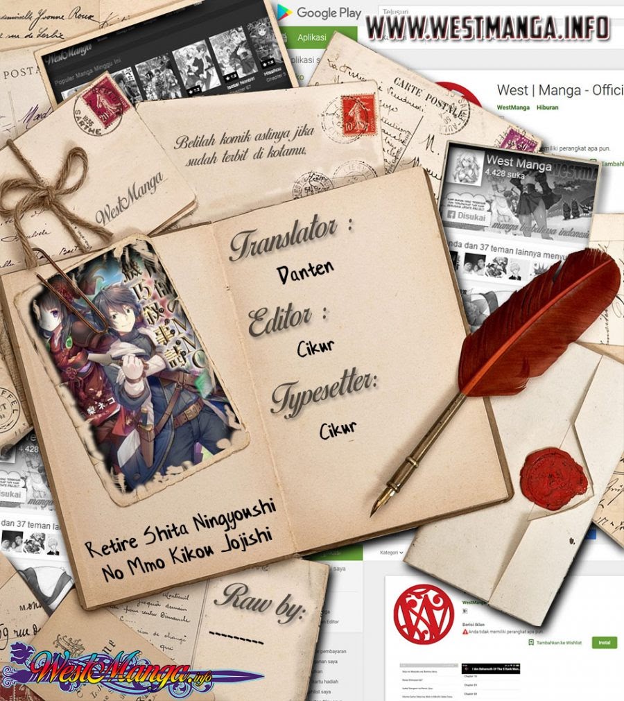 Retire Shita Ningyoushi No MMO Kikou Jojishi Chapter 01.1 Bahasa Indonesia