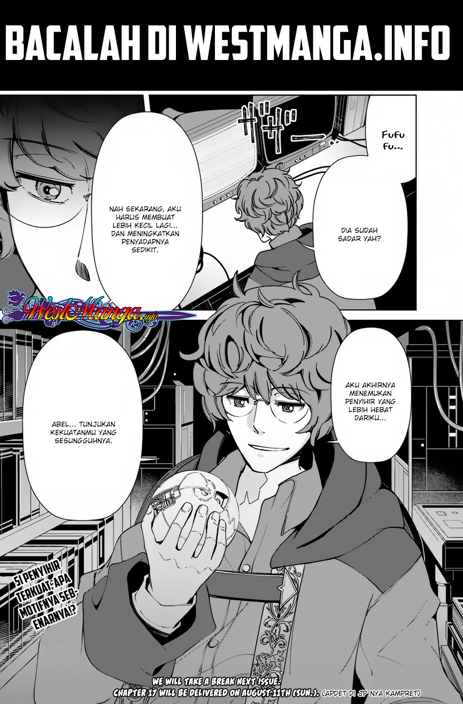 Rettou Me no Tensei Majutsushi Shiitage Rareta Moto Yuusha wa Mirai no Sekai o Yoyuu de Ikinuku Chapter 16 Bahasa Indonesia