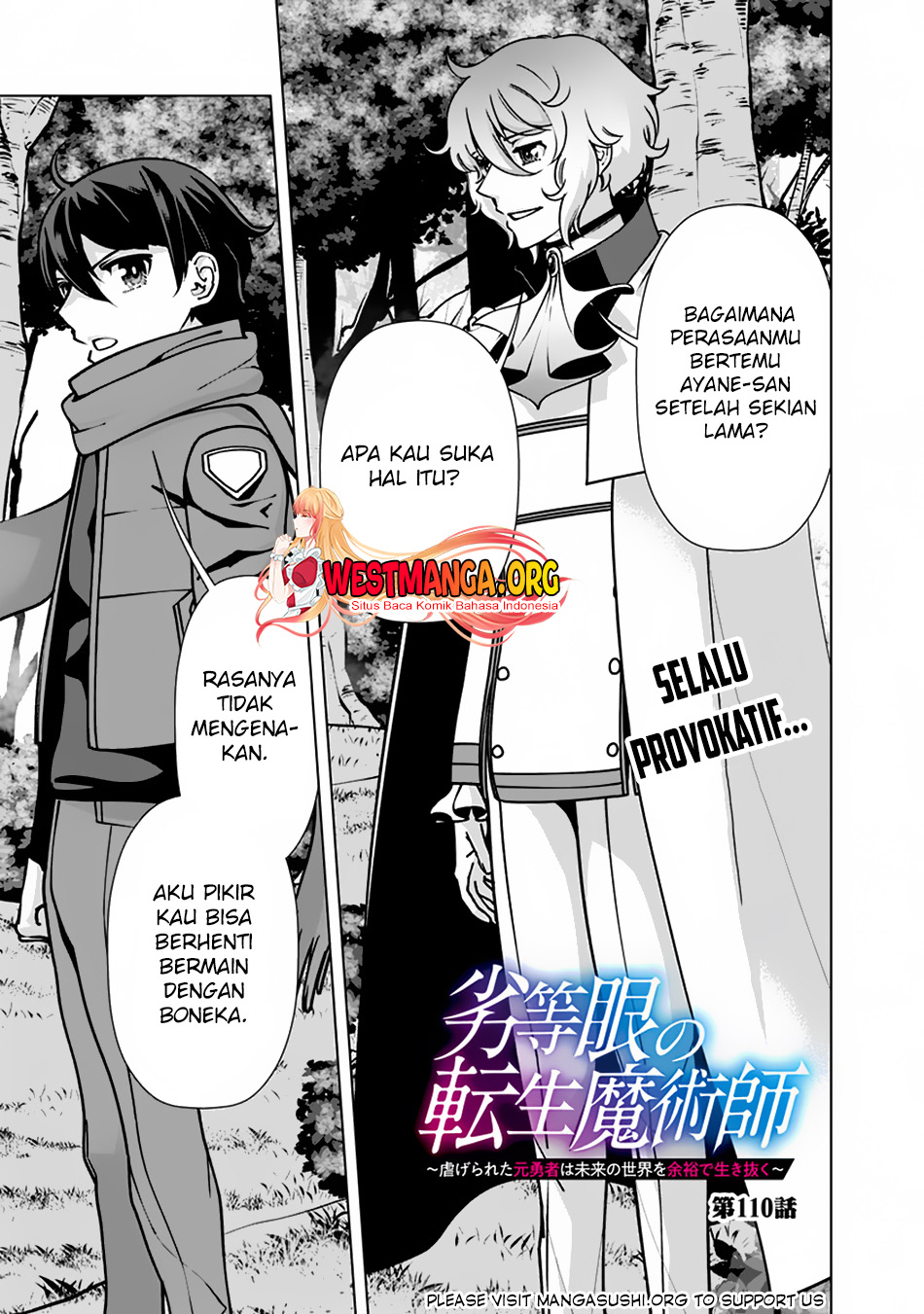 Rettou Me no Tensei Majutsushi Shiitage Rareta Moto Yuusha wa Mirai no Sekai o Yoyuu de Ikinuku chapter 110