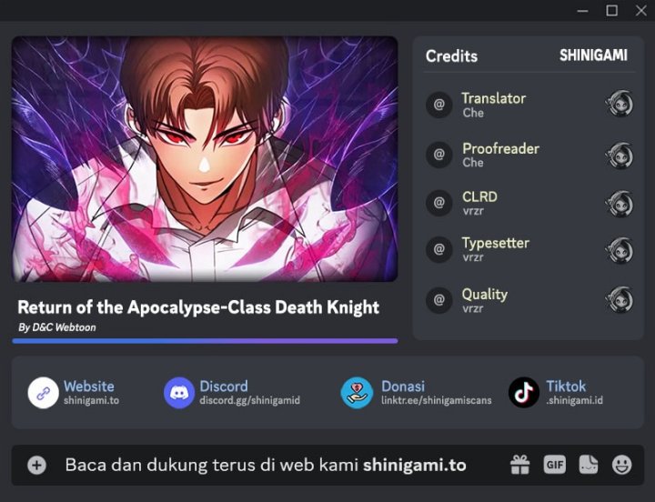 Return Of The Apocalypse-Class Death Knight Chapter 10 Bahasa Indonesia
